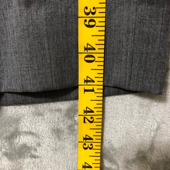 Joseph Joe Abboud Men Dress Pants Size 42 100% Wool Dark Gray Formal - Picture 11 of 14